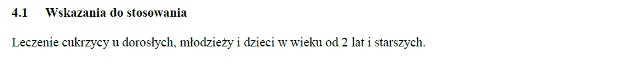 Wskazania wg ChPL