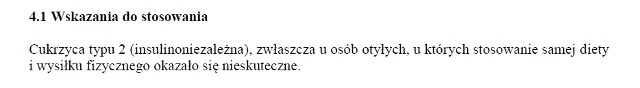 Wskazania wg ChPL