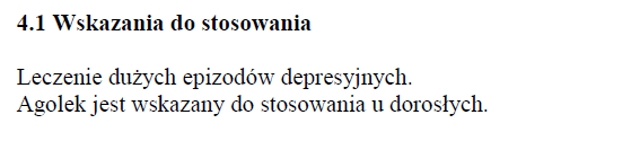 Wskazania wg ChPL