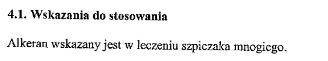 Wskazania wg ChPL