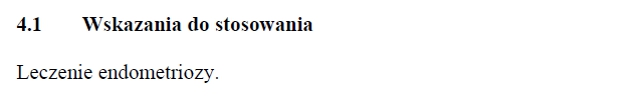 Wskazania wg ChPL