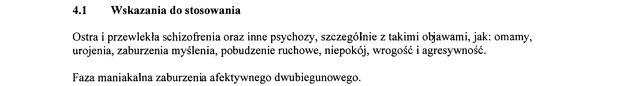 Wskazania wg ChPL