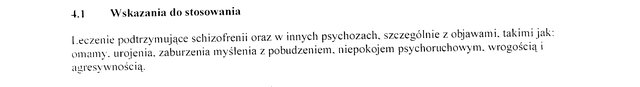 Wskazania wg ChPL