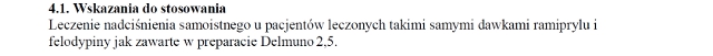 Wskazania wg ChPL