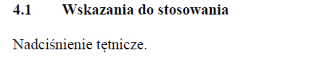 Wskazania wg ChPL