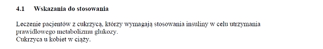 Wskazania wg ChPL