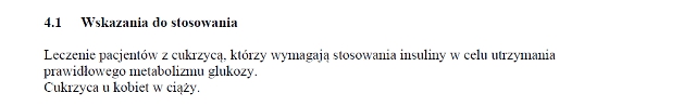 Wskazania wg ChPL