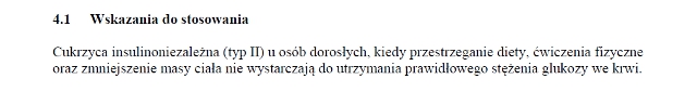 Wskazania wg ChPL