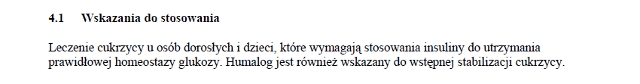 Wskazania wg ChPL