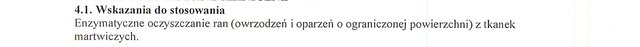 Wskazania wg ChPL