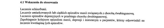 Wskazania wg ChPL