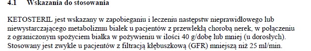 Wskazania wg ChPL