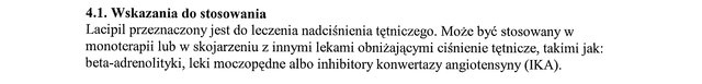 Wskazania wg ChPL