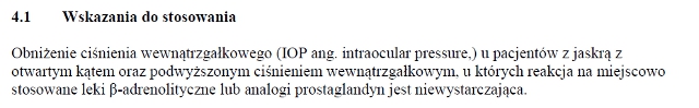 Wskazania wg ChPL