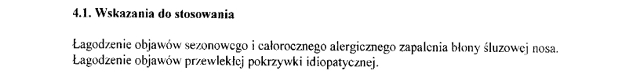 Wskazania wg ChPL
