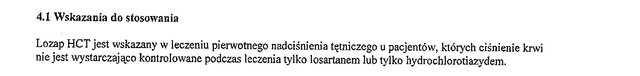 Wskazania wg ChPL