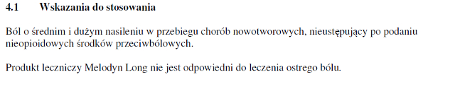 Wskazania wg ChPL