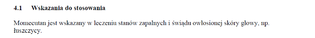 Wskazania wg ChPL