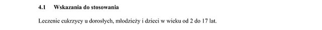 Wskazania wg ChPL
