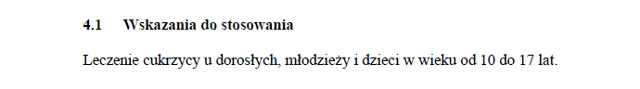 Wskazania wg ChPL