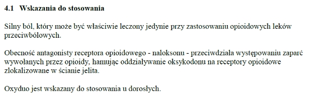 Wskazania wg ChPL