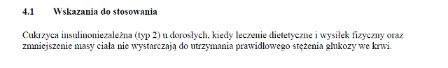 Wskazania wg ChPL