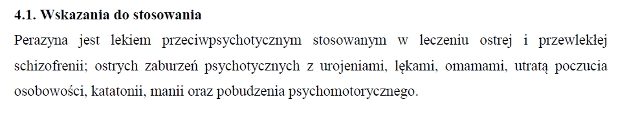 Wskazania wg ChPL