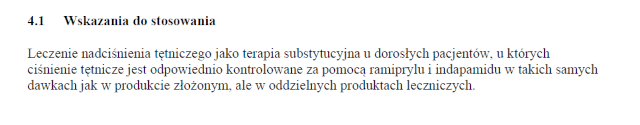 Wskazania wg ChPL