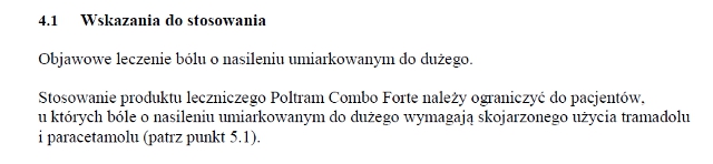 Wskazania wg ChPL