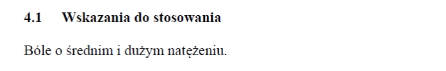 Wskazania wg ChPL