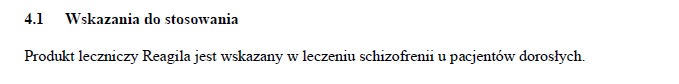 Wskazania wg ChPL