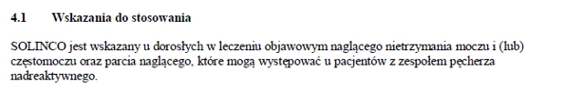Wskazania wg ChPL