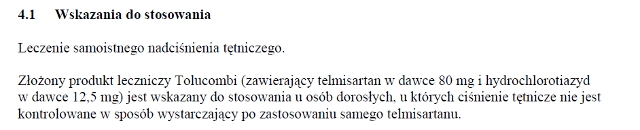Wskazania wg ChPL