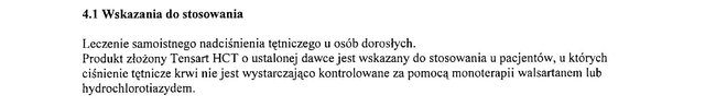 Wskazania wg ChPL