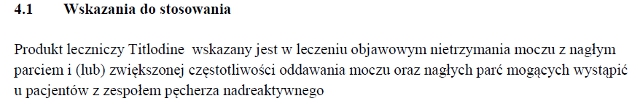Wskazania wg ChPL