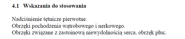 Wskazania wg ChPL