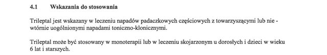 Wskazania wg ChPL