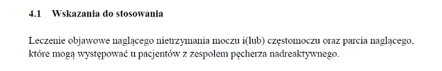 Wskazania wg ChPL